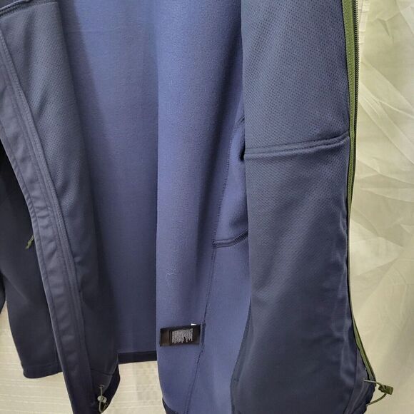 The North Face 200wt Cinder Lightweight Jacket Navy Army Green Zip Men's Size L - Picture 10 of 12